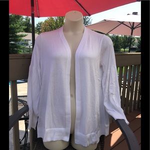 NWT Ann Taylor Lantern Sleeve Open Front Cardigan